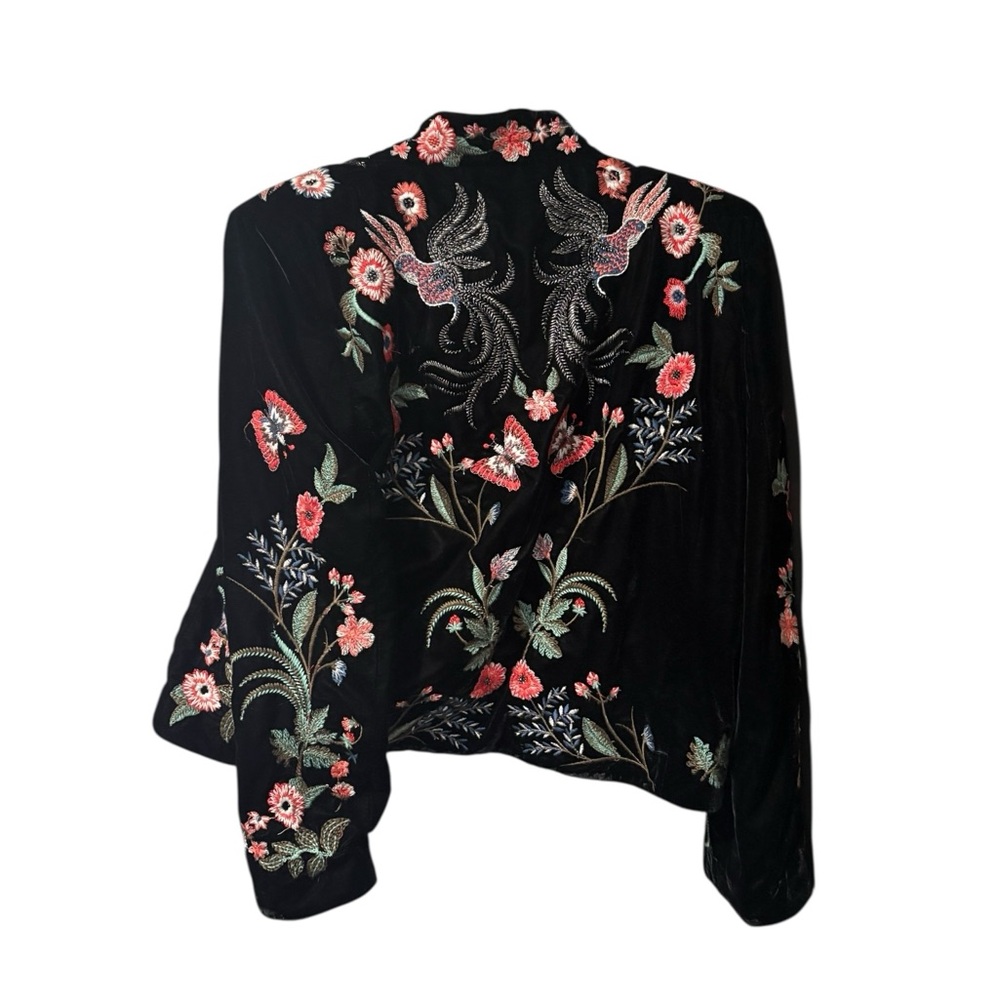 Zara Floral Embroidered Blazer - Picture 8 of 13